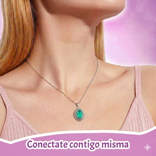 Collar de Ovalo que Cambia de Color con Tus Emociones