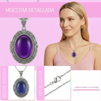 Collar de Ovalo que Cambia de Color con Tus Emociones