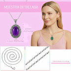 Collar de Ovalo que Cambia de Color con Tus Emociones
